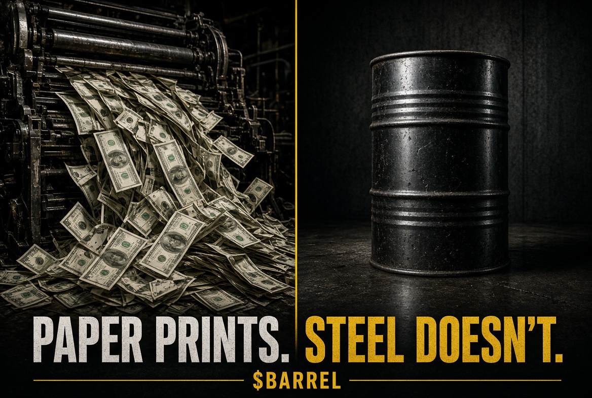 Paper prints. Steel does not.